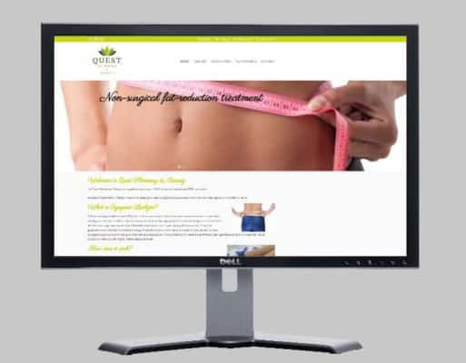 Quest Slimming and Beauty's Innovative Fat Freezing Website