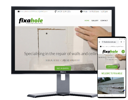 fix a hole melbourne website by Fast Cheap Websites