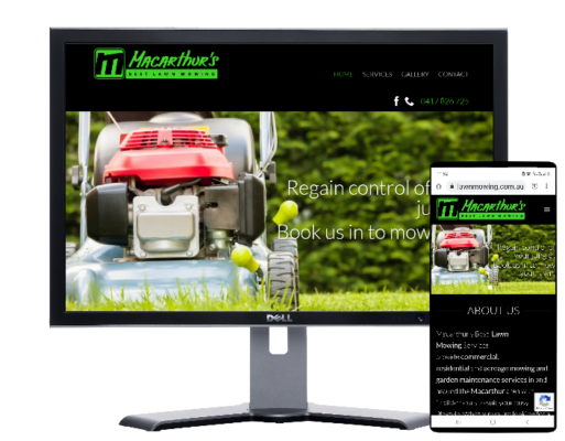 Macarthur's Lawn Mowing Services-built by Fast Cheap Websites