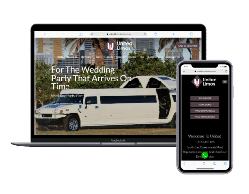 limousine hire Gold Coast and Brisbane-website built by web designer Angie from Fast Cheap Websites