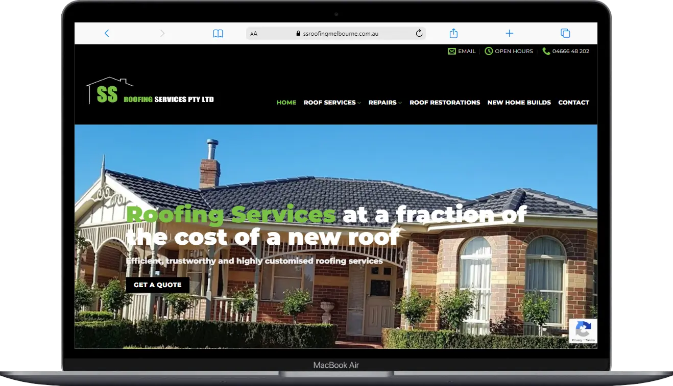 roofing website