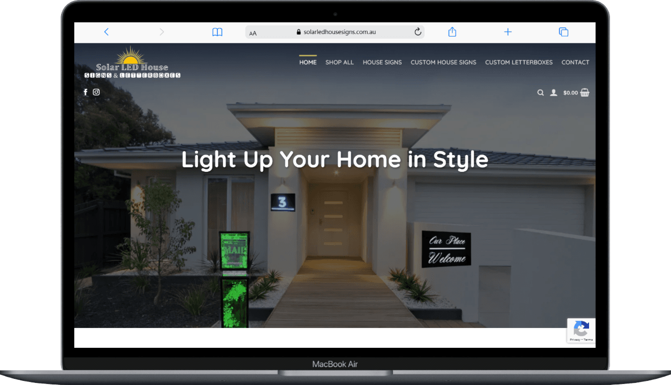 Solar LED House Signs Light Up Your Home in Style